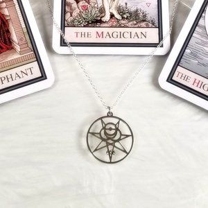 Crowley's Secret Seal Thelema Silver Necklace